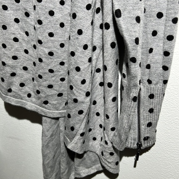 Lane Bryant Polka Dot Cardigan Waterfall - Picture 5 of 7